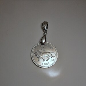 Leo Astrology Sign Coin Pendant