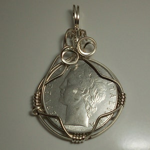 Italy Coin Pendant 1979