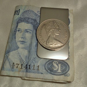 Great Britain Coin Money Clip 1976