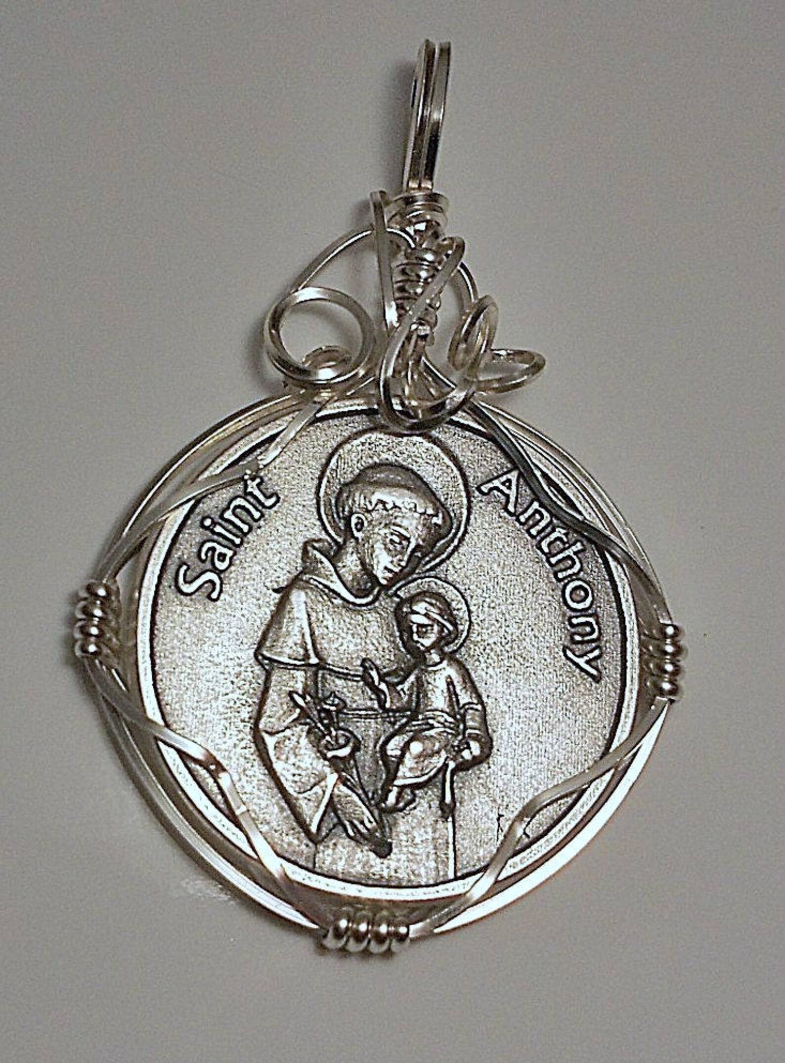 Saint Anthony Religious Medal Pendant | Etsy