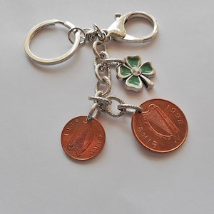 Ireland  Coin Keychain 1986/1996