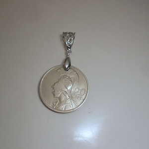 Greece Athena Vintage  Coin Pendant  1973