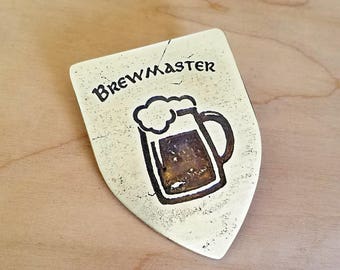 Brewmaster - Medallion - Faire Favor - Renaissance Festival - Garb - Beer - Beer Making - Ren Faire - Custom Available