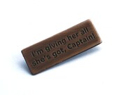 I'm giving her all she's got, Captain! Copper Pin