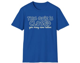 Ce quiz est un t-shirt fermé