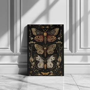 dark academia prints
butterfly wall art
dark cottagecore
botanical print
moth wall art
moody wall art
gothic wall art
victorian wall art
vintage wall art
dark academia decor
fantasy art print
printable wall art
downloadable prints