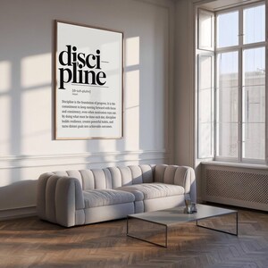 motivational poster
discipline wall art
inspirational quotes
boss lady gift
wall art for men
printable wall art
office wall art
graduation gift
masculine wall art
minimalist poster
typography poster
gym art
classroom decor
