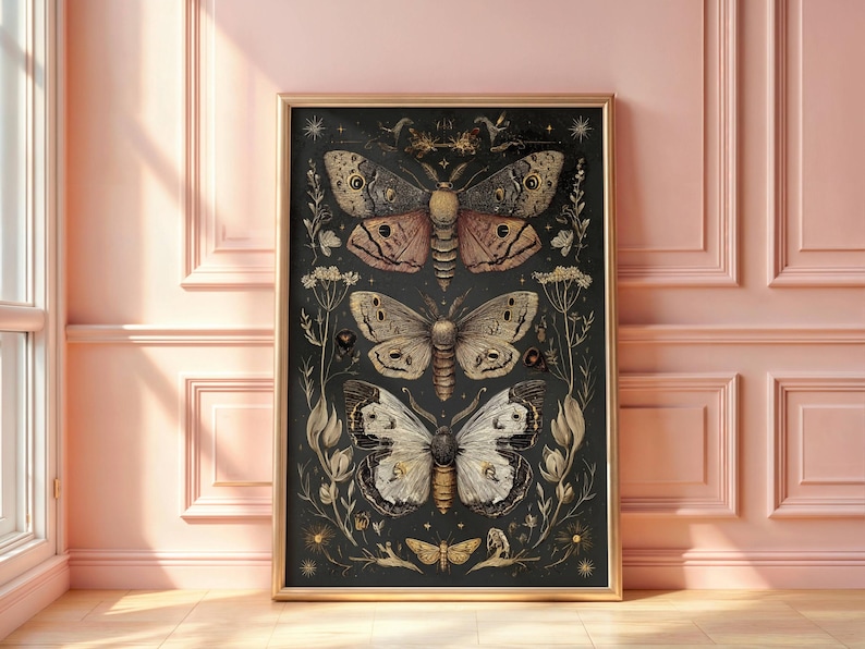 dark academia prints
butterfly wall art
dark cottagecore
botanical print
moth wall art
moody wall art
gothic wall art
victorian wall art
vintage wall art
dark academia decor
fantasy art print
printable wall art
downloadable prints