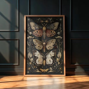 dark academia prints
butterfly wall art
dark cottagecore
botanical print
moth wall art
moody wall art
gothic wall art
victorian wall art
vintage wall art
dark academia decor
fantasy art print
printable wall art
downloadable prints