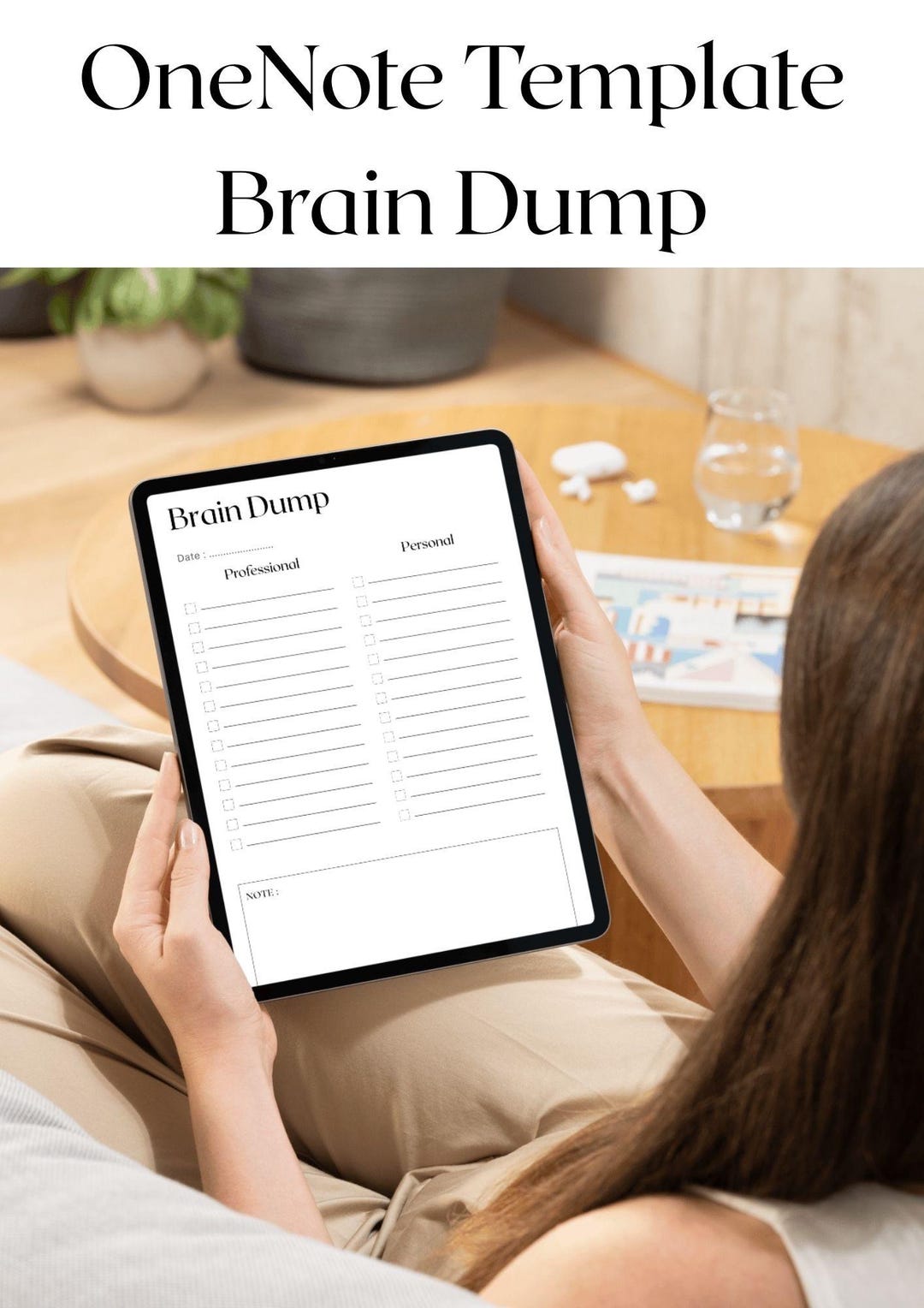 Onenote Brain Dump Template - Etsy