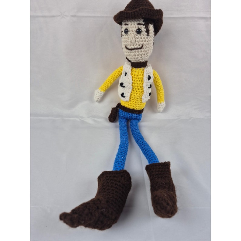 Handmade Crochet Woody Toy Story Amigurumi Plush Cowboy Doll 23" image 1