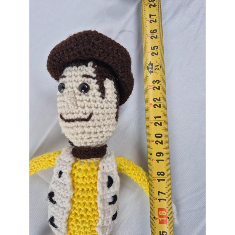 Handmade Crochet Woody Toy Story Amigurumi Plush Cowboy Doll 23" image 7