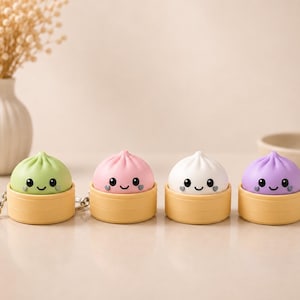 Paquete de 4 colgantes con forma de empanadilla, llavero, juguete antiestrés, empanadillas a granel, colgantes para bolsas de regalos de cumpleaños