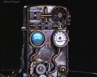 Accendino Zippo Steampunk Gear – Design meccanico industriale Zippo