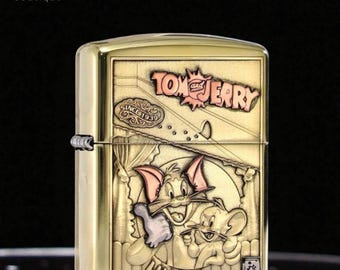 Zippo Tom & Jerry Vintage Brass Lighter