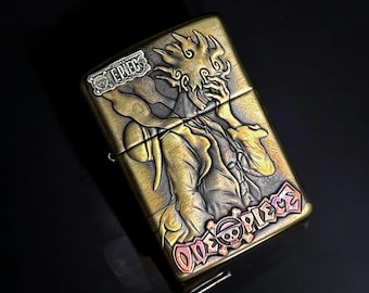 Zippo One Piece Anime Warrior Brass Lighter