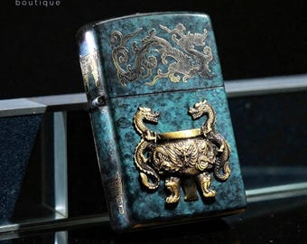 Accendino Zippo Compass Map Glow – Edizione Mediterranea