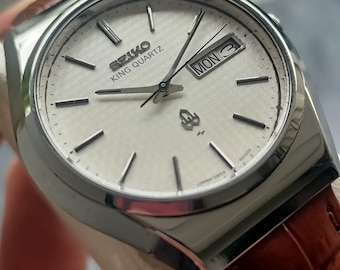 Seiko King Quartz Vintage Japan Made Men's Watch 5856-8000