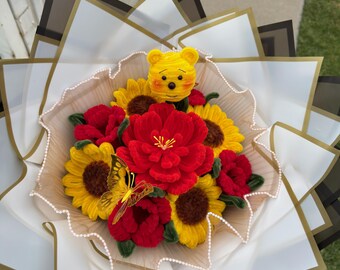 Handmade Pipe Cleaner Flower Bouquet | Forever Flowers | Custom Gift | Cute Floral Arrangement