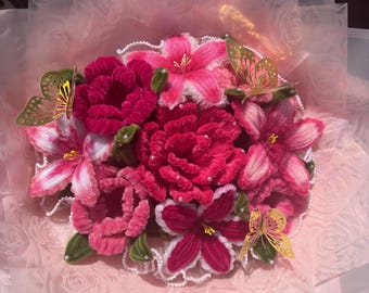 Handmade Pipe Cleaner Flower Bouquet | Forever Flowers | Custom Gift | Cute Floral Arrangement
