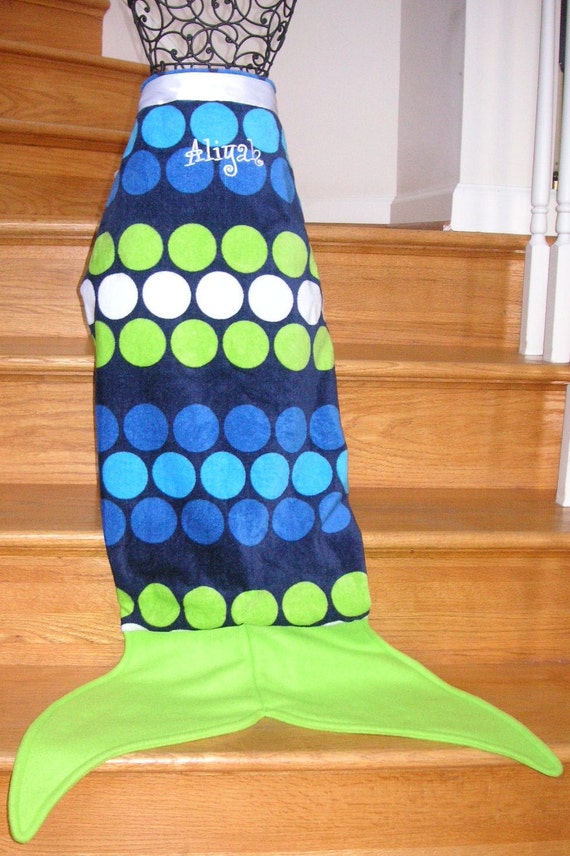 Items similar to Child's Mermaid Tail Beach Towel on Etsy