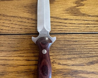 Rare vintage Hoffritz marked Western W75 fixed blade boot knife, see/read