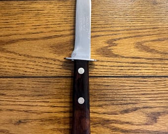 Rare vintage Dasco-175 fixed blade knife, hardened stainless, see/read