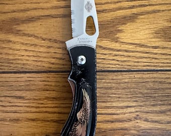 1998 vintage Harley Davidson HD-4 liner lock pocketknife, hardened 440, see/read