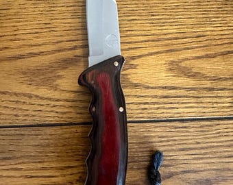Rare vintage United Cutlery UC184 Surgical Taiwan fixed knife + holdout see/read