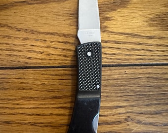 Vintage Gerber 400 zakmes, gehard roestvrij, VS