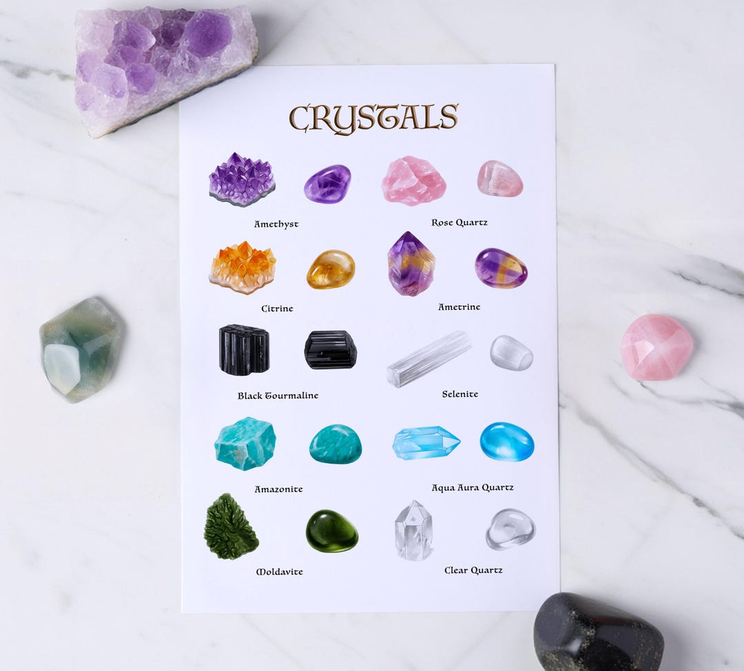 Crystal Lable Crystal Sticker Sheet - Etsy