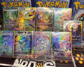Set di 9 carte Pokémon EX Proxy Foil quasi perfette Prismatic Secret
