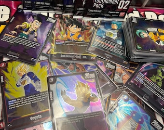 Dragon Ball Fusion World Repacks FB01-FB08 11 RARE & (1 SR) ALL Foil Mints