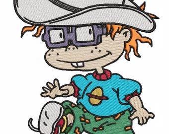 File digitalizzati per ricamo di un bambino in stile cartone animato / Modello per ricamo a macchina per bambini / Design scaricabile immediatamente