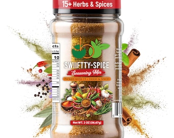 SWIIFTTY-SPICE Seasoning Mix-All-Purpose Blend – 15+ Herbs & Spices