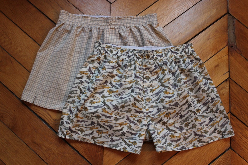 Mens Boxer Shorts Pattern and Tutorial PDF Download Atelier Etsy