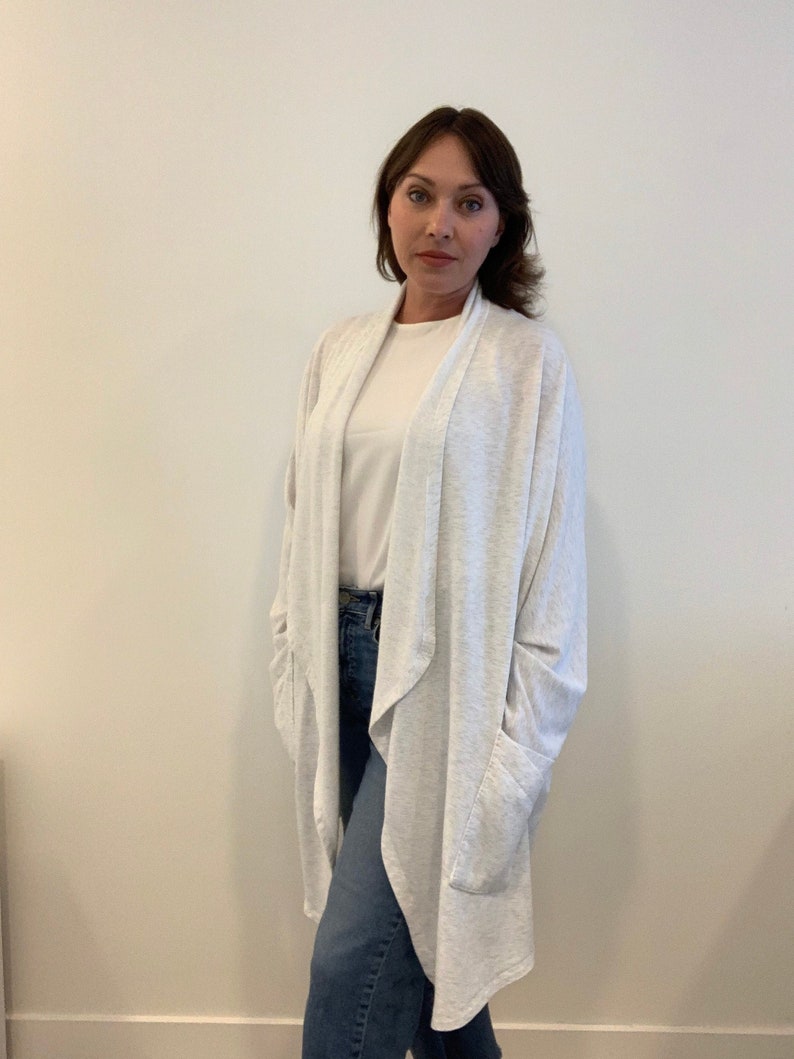 Open Jacket Sewing Pattern PDF Lounge Shawl Collar Cardigan Etsy