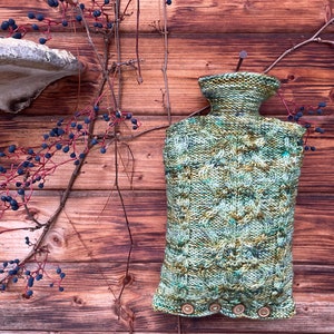Hot Sun - Hot Water Bottle Cover - Knitting Pattern - Digital File