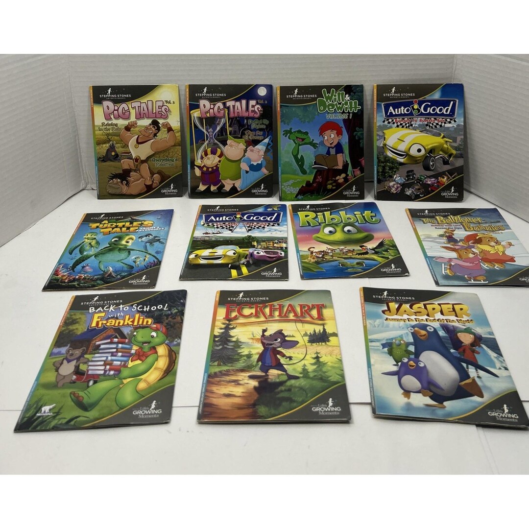 Vintage Stepping Stones DVD Lot Kids Movies Lot of 11