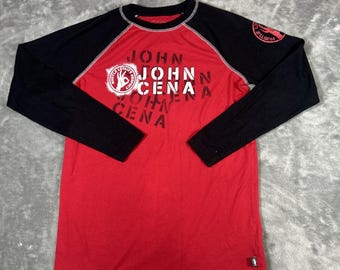 John Cena Never Back Down Long Sleeve Shirt Hustle Loyalty Respect Small