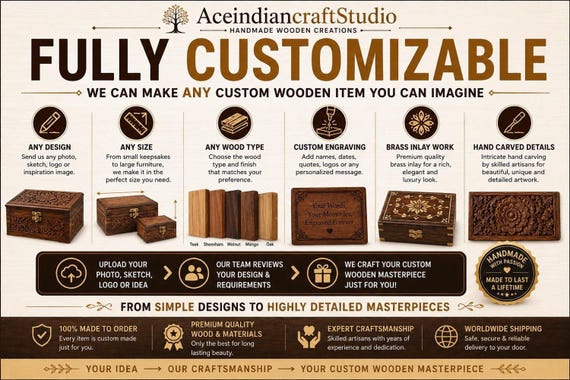 Custom Laser Engraved Wooden Creations | Personalized Wood Gifts, Any Design