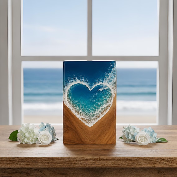 Handmade Wooden Urn, Cremation Urn, Human Ashes Box, Secure Packaging, Memorial Keepsake Case