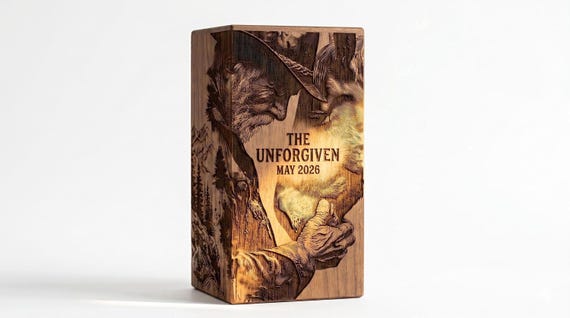 Cowboy Memorial Cremation Urn with Horse | Personalized Western Keepsake Box | Custom Engraved Remembrance
