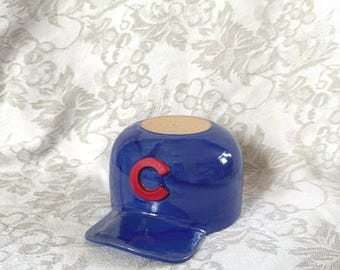 Made to Order Cubs Hat Bowl, Handmade Ceramic