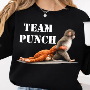 Mono del Equipo Punch PNG: Gráfico de animal divertido (Descarga digital)