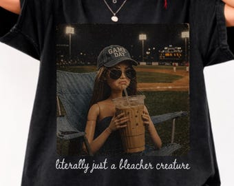 Bleacher Creature PNG: Doll Ballfield Softball Mom Funny Doll Face Game Day Png (Digital Download)