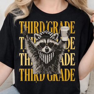 3rd Grade Teacher PNG: Feral Raccoon, Funny Teacher Team, Back to School Last Day