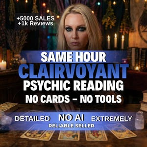Clairvoyant Psychic Reading Focused Spiritual Sight Honest Visual Insight Same Hour Medium Delivery No Cards Real Intuitive Gift, Same Day