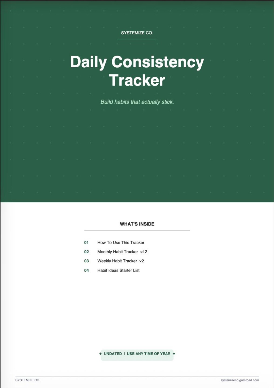 Daily Habit Tracker Printable | Monthly Weekly Planner PDF (digital ...