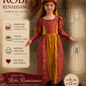 Medieval princess dress pattern